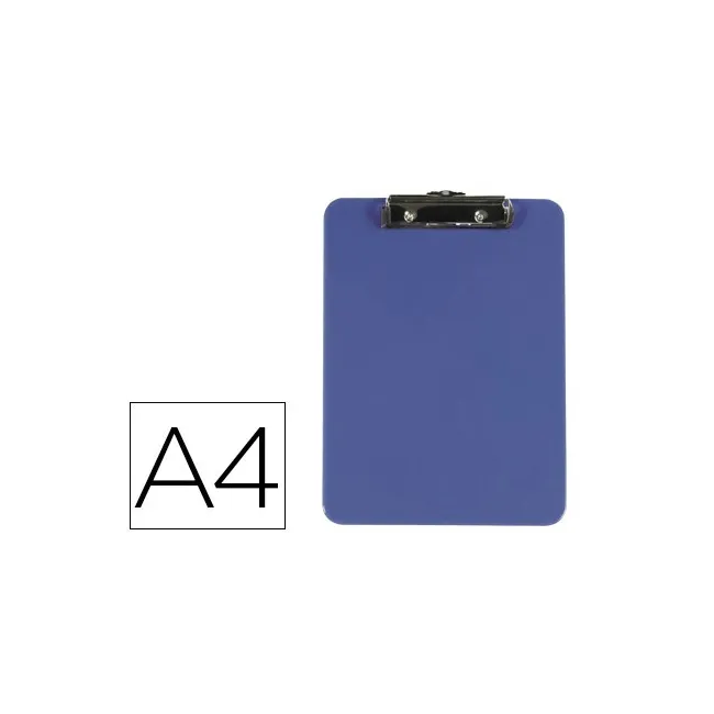 PORTANOTAS Q-CONNECT PLASTICO DIN A4 AZUL 3 MM