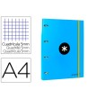 CARPETA CON RECAMBIO LIDERPAPEL ANTARTIK A4 CUADRO 5 MM FORRADA 4 A...