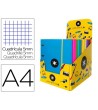 CARPETA CON RECAMBIO LIDERPAPEL ANTARTIK A4 CUADRO 5 MM FORRADA 4 A...