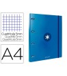 CARPETA CON RECAMBIO LIDERPAPEL ANTARTIK A4 CUADRO 5MM FORRADA 4 AN...
