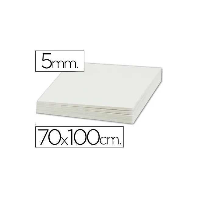CARTON PLUMA LIDERPAPEL DOBLE CARA 70X100 ESPESOR 5 MM