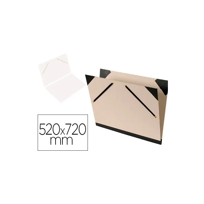 CARPETA DIBUJO CANSON BRUT 52X72 CM CON GOMAS COLOR GRIS