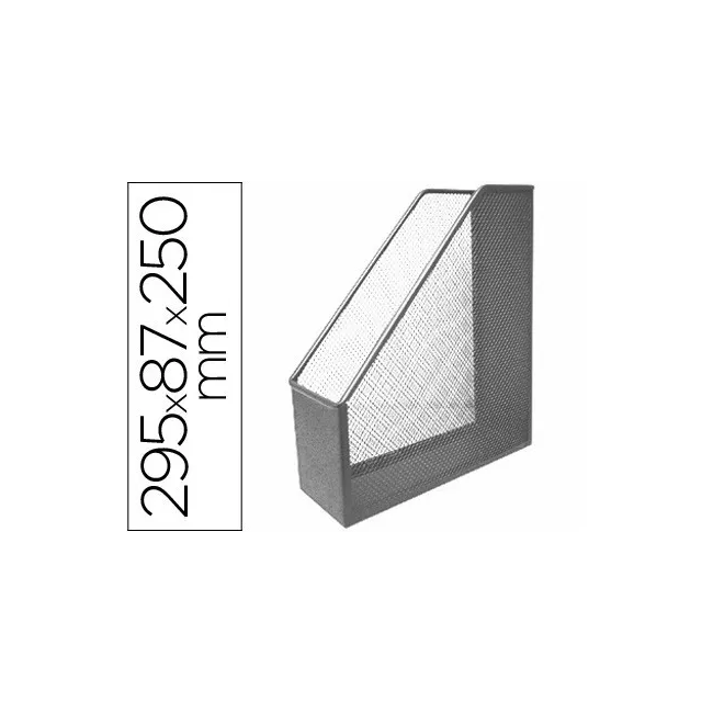 REVISTERO METALICO Q-CONNECT REJILLA GXA29 GRIS 87X295X250 MM