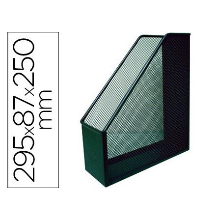 REVISTERO METALICO Q-CONNECT REJILLA GXA29 NEGRO 87X295X250MM