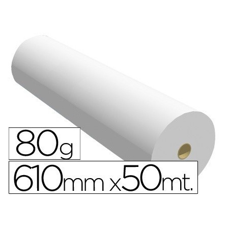 PAPEL REPROGRAFIA PARA PLOTTER610MMX50MT 80GR IMPRESION INK-JET