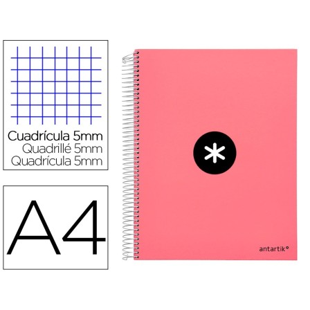 CUADERNO ESPIRAL LIDERPAPEL A4 MICRO ANTARTIK TAPA FORRADA120H 100 ...