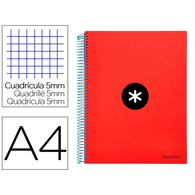 CUADERNO ESPIRAL LIDERPAPEL A4 MICRO ANTARTIK TAPA FORRADA 120H 100...