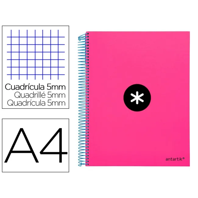 CUADERNO ESPIRAL LIDERPAPEL A4 MICRO ANTARTIK TAPA FORRADA 120H 100...