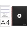 CUADERNO ESPIRAL LIDERPAPEL A4 MICRO ANTARTIK TAPA FORRADA 120H 100...