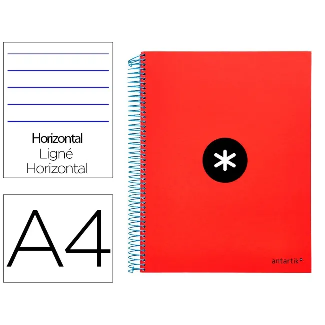 CUADERNO ESPIRAL LIDERPAPEL A4 MICRO ANTARTIK TAPA FORRADA 120H 100...