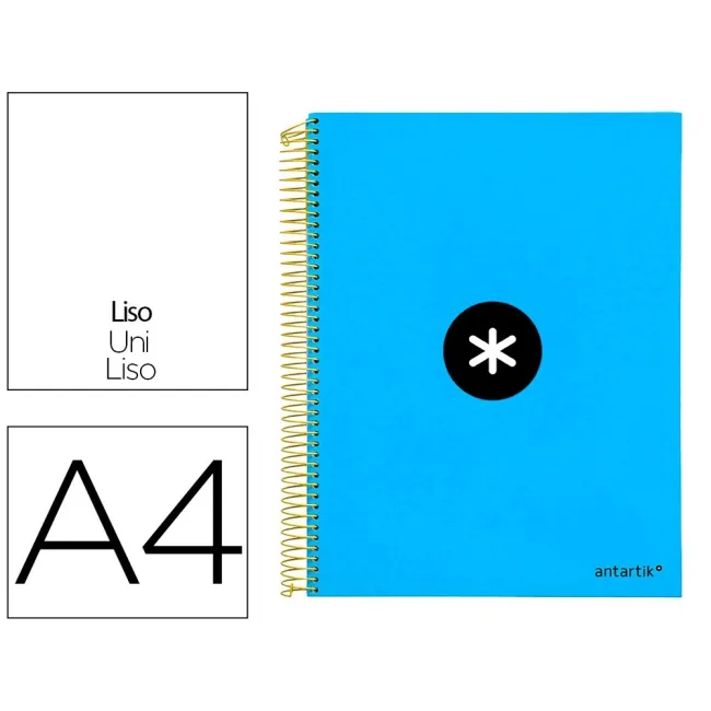 CUADERNO ESPIRAL LIDERPAPEL A4 MICRO ANTARTIK TAPA FORRADA 120H 100...