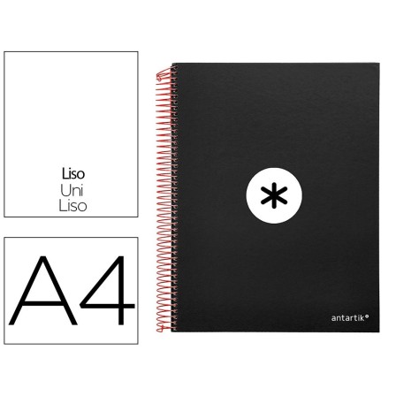 CUADERNO ESPIRAL LIDERPAPEL A4 MICRO ANTARTIK TAPA FORRADA 120H 100...