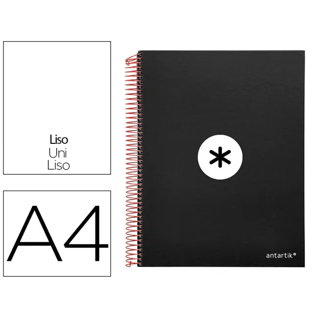 CUADERNO ESPIRAL LIDERPAPEL A4 MICRO ANTARTIK TAPA FORRADA 120H 100...