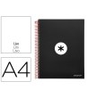 CUADERNO ESPIRAL LIDERPAPEL A4 MICRO ANTARTIK TAPA FORRADA 120H 100...