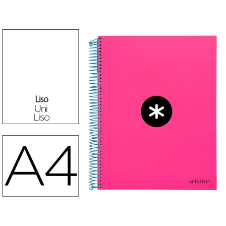 CUADERNO ESPIRAL LIDERPAPEL A4 MICRO ANTARTIK TAPA FORRADA 120H 100...
