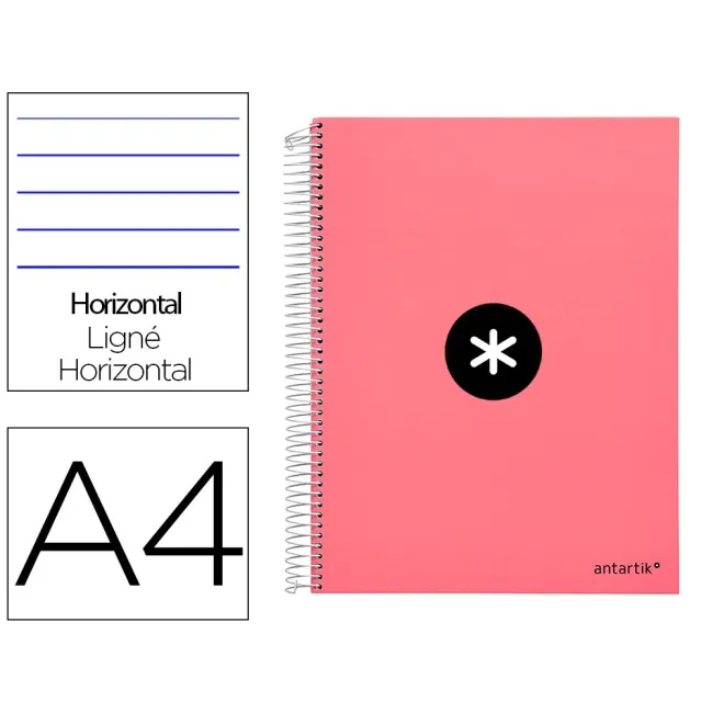 CUADERNO ESPIRAL LIDERPAPEL A4 MICRO ANTARTIK TAPA FORRADA 120H 100...