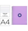 CUADERNO ESPIRAL LIDERPAPEL A4 MICRO ANTARTIK TAPA FORRADA 120H 100...