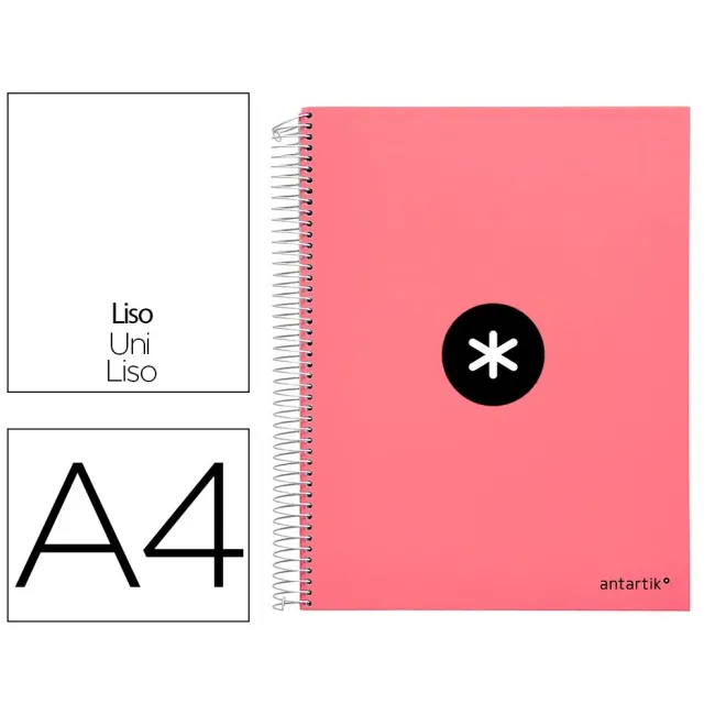 CUADERNO ESPIRAL LIDERPAPEL A4 MICRO ANTARTIK TAPA FORRADA 120H 100...