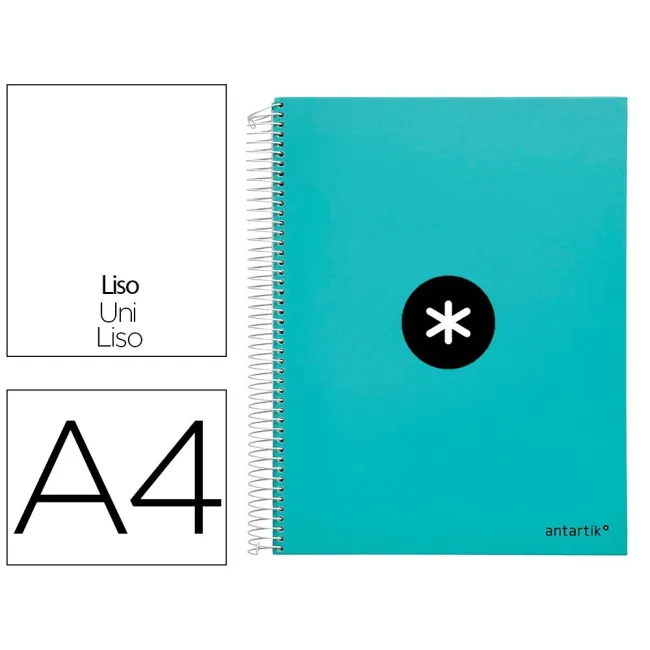 CUADERNO ESPIRAL LIDERPAPEL A4 MICRO ANTARTIK TAPA FORRADA 120H 100...