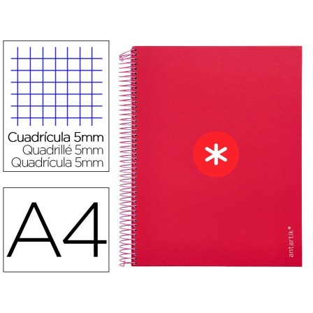 CUADERNO ESPIRAL LIDERPAPEL A4 MICRO ANTARTIK TAPA FORRADA120H 100 ...