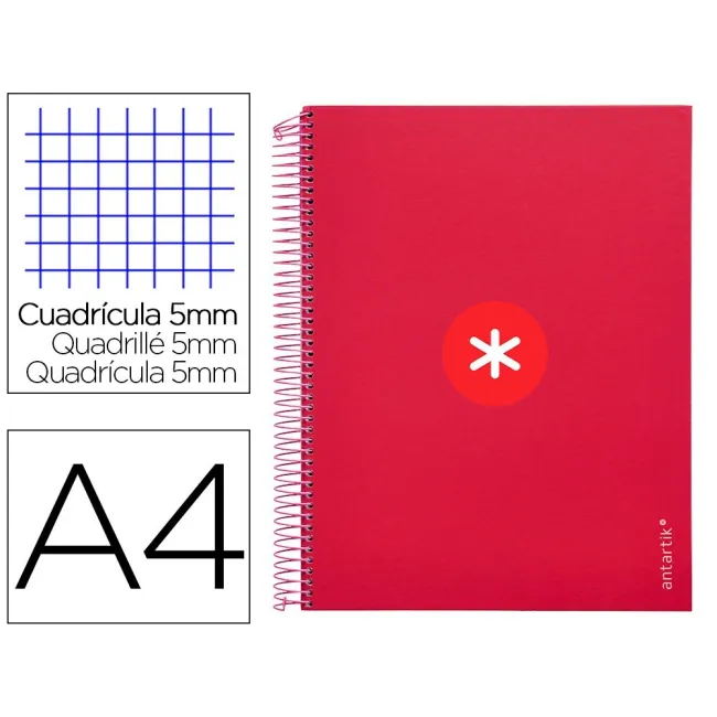 CUADERNO ESPIRAL LIDERPAPEL A4 MICRO ANTARTIK TAPA FORRADA120H 100 ...
