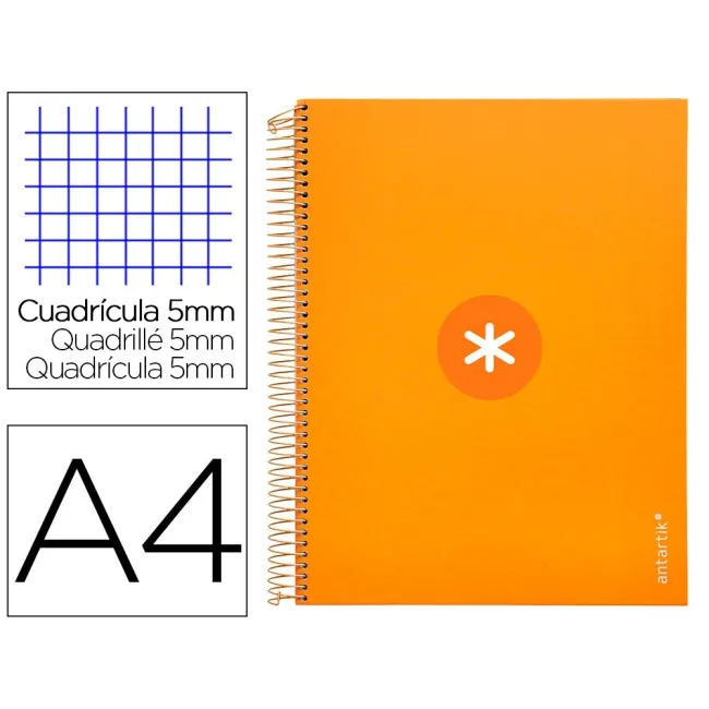 CUADERNO ESPIRAL LIDERPAPEL A4 MICRO ANTARTIK TAPA FORRADA120H 100 ...