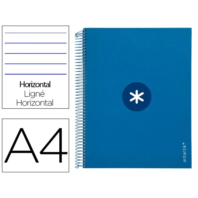 CUADERNO ESPIRAL LIDERPAPEL A4 MICRO ANTARTIK TAPA FORRADA120H 100 ...