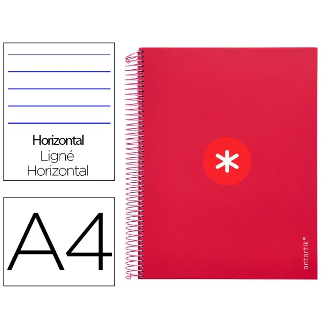 CUADERNO ESPIRAL LIDERPAPEL A4 MICRO ANTARTIK TAPA FORRADA120H 100 ...