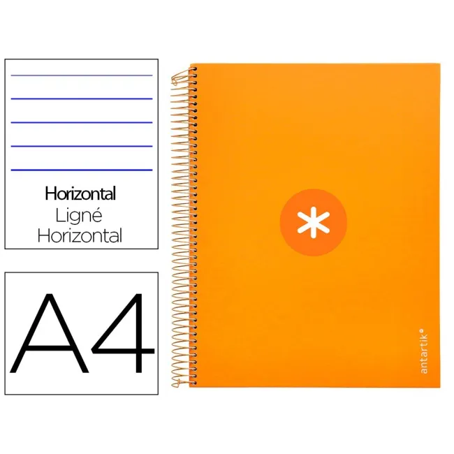CUADERNO ESPIRAL LIDERPAPEL A4 MICRO ANTARTIK TAPA FORRADA120H 100 ...