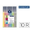 ROTULADOR STAEDTLER TRIPLUS ESTUCHE 10 COLORES