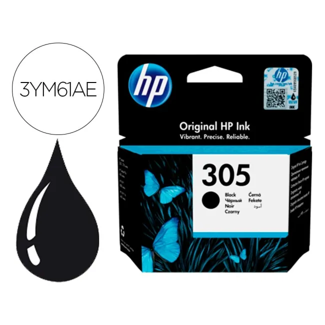 INK-JET HP 305 DESKJET 1210 / 1212 / 1255 / 2732 / 2752 / 4155 / 41...