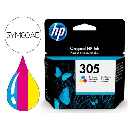 INK-JET HP 305 DESKJET 1210 / 1212 / 1255 / 2732 / 2752 / 4155 / 41...