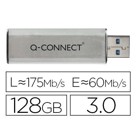 MEMORIA USB Q-CONNECT FLASH 128 GB 3.0
