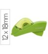 PORTARROLLO Q-CONNECT AUTOMATICO PLASTICO VERDE PARA CINTAS DE 12 Y...