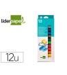 TEMPERA SOLIDA EN BARRA LIDERPAPEL ESCOLAR 10 GR CAJA DE 12 COLORES...