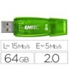 MEMORIA USB EMTEC FLASH C410 64 GB 2.0 VERDE