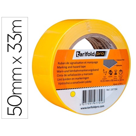 CINTA ADHESIVA TARIFOLD PARA MARCAJE Y SEÑALIZACION DE SUELO 33 MT ...