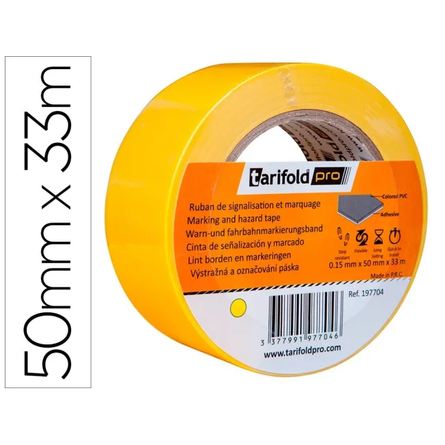CINTA ADHESIVA TARIFOLD PARA MARCAJE Y SEÑALIZACION DE SUELO 33 MT ...