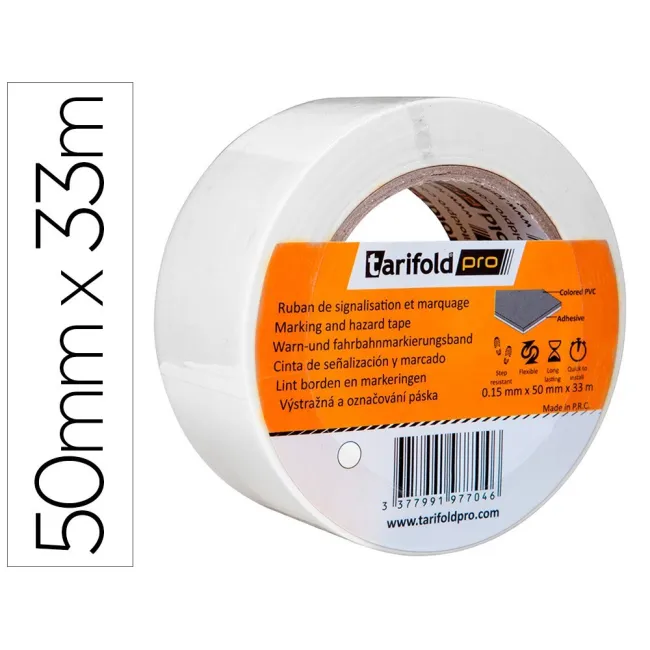 CINTA ADHESIVA TARIFOLD PARA MARCAJE Y SEÑALIZACION DE SUELO 33 MT ...