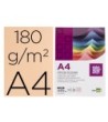 CARTULINA LIDERPAPEL A4 180G/M2 SALMON PAQUETE DE 100