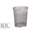 PAPELERA METALICA Q-CONNECT GRIS REJILLA -190X260X235 MM