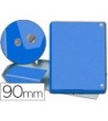 CARPETA PROYECTOS PARDO FOLIO LOMO 90 MM CARTON FORRADO AZUL CON BR...