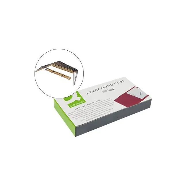 ENCUADERNADOR FASTENER Q-CONNECT DORADO CAJA DE 100