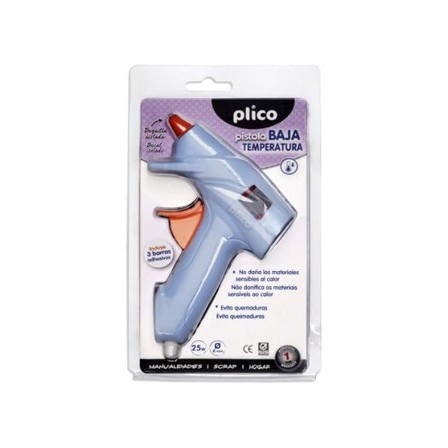 PISTOLA TERMOFUSIBLE PLICO 25W BAJA TEMPERATURA