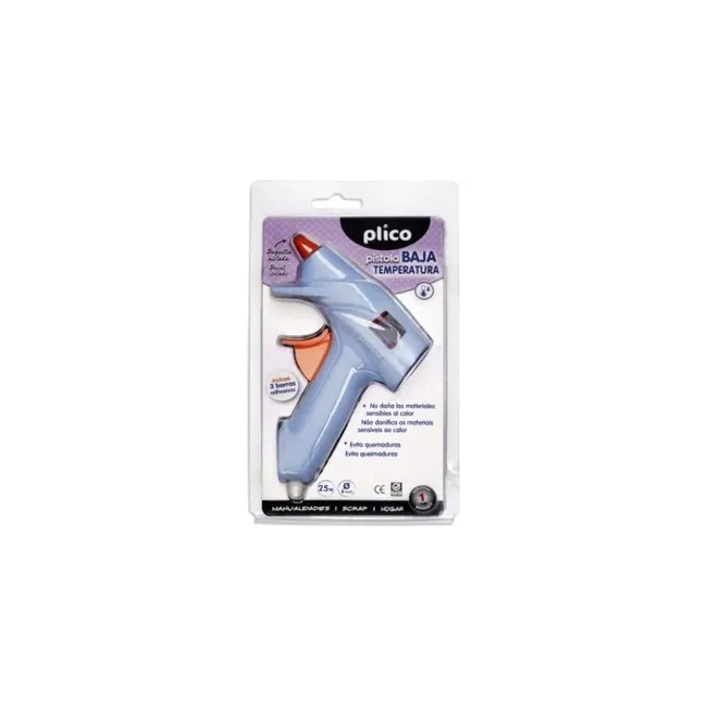 PISTOLA TERMOFUSIBLE PLICO 25W BAJA TEMPERATURA
