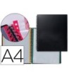 CARPETA LIDERPAPEL DIN A4 CON 20 FUNDAS INTERCAMBIABLES BORDES DE C...