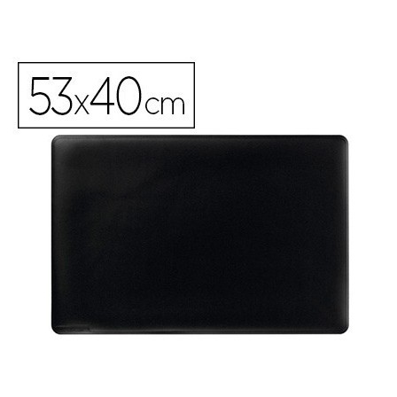 VADE SOBREMESA DURABLE NEGRO ANTIDESLIZANTE CONTORNEADO 53X40 CM