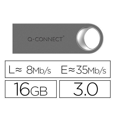 MEMORIA USB Q-CONNECT FLASH PREMIUM 16 GB 3.0