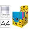 CARPETA CON RECAMBIO Y SOLAPA LIDERPAPEL ANTARTIK A4 CUADRO 5MM FOR...