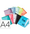 CARPETA LIDERPAPEL DOSSIER BROCHE TRANSPARENTE DIN A4 PAQUETE DE 12...